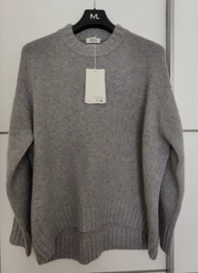 COS Chunky Pure Cashmere Crew-Neck Jumper - Grey - BNWT - RRP £225 - Size M - Picture 1 of 2