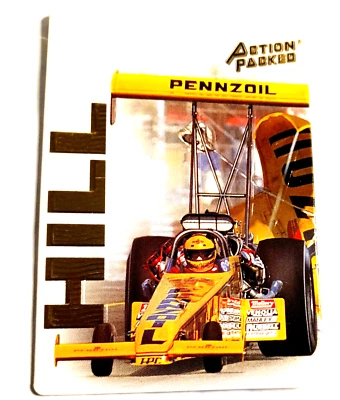 * 1994 ACTION PACKED NHRA PROTOTYPE Embossed  EDDIE HILL DRAG RACING CARD #DR1 - Image 1 of 4