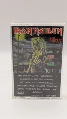 Iron Maiden • Killers • 1981 • Capitol Records • Stereo Cassette • FAST SHIPPING - Imagem 1 de 4