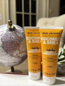 Lot of 2  Marc Anthony Coconut & Shea Hydrating Leave-in Conditioner 1.7floz F2 - Picture 1 of 8
