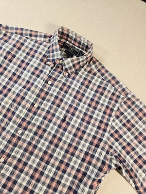 Ralph Lauren Polo Sport мужской размер M красный белый синий клетку коротким рукавом хлопок - Изображение 1 из 4