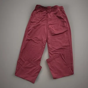 Gap Fit Boy's Size L Tech Joggers Pants Burgundy Drawstring ~ Used - Picture 1 of 4