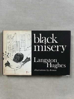 1969 (First Printing) Black Misery Langston Hughes HC DJ Arouni Illustration Vtg - Image 1 of 4