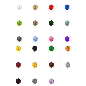 Lote a granel 50x Parte 4733 Ladrillo Especial 1 x 1 Tachuelas en 4 Lados Piezas de Construcción NUEVO - Imagen 1 de 26