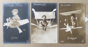 AVIAZIONE CIVILE PIONIERI-UMORISTICA LATHAM FARMAN PAULHAN-N.3 CARTOLINE-C95-195 - Imagen 1 de 1