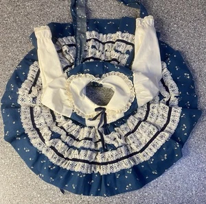 Sweet N Sassy Vintage Full Circle Cotton Layered Lace Dress Size T 1 12m - Picture 1 of 5