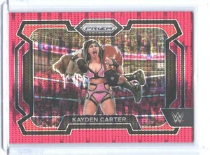 2024 Panini Prizm WWE #82 Kayden Carter Red Pulsar Prizms #/399 - Picture 1 of 2