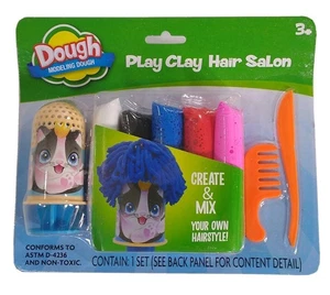 Neu Knete Spiel Knete Friseursalon Katze Erstellen & Dekorieren Mehrfarbig Blau - Bild 1 von 2