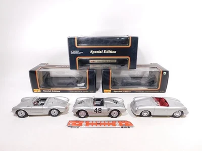 3X Maisto 1:18 Modello Porsche 550A 550 A Spyder 356 Roadster No. 1 Box #DZ10-6 - Immagine 1 di 4