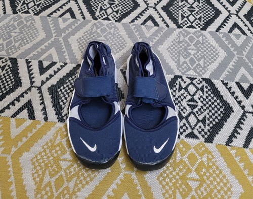 Sandali da ginnastica ragazzo ragazza Nike Air Rift taglia 12 5 bambino EU 31 blu navy e bianco