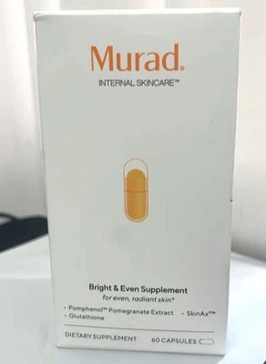 Suplemento Murad Bright & Even 60 Cápsulas Exp 08/2026 Foto 1 de 3