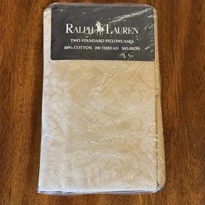 Neu in Verpackung Ralph Lauren - zwei Standard Kissenbezüge Avery Cafe Vintage neu aus altem Lagerbestand - 200 Fäden - Bild 1 von 3