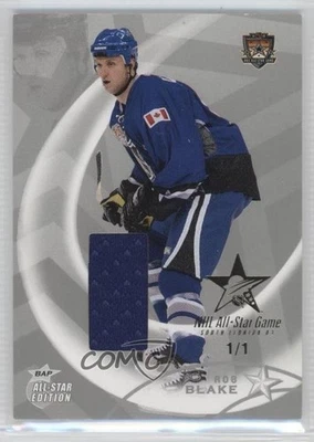 2002-03 ITG Be A Player All-Star Edition Silver NHL Game 1/1 Rob Blake HOF 2a8 - Image 1 of 3