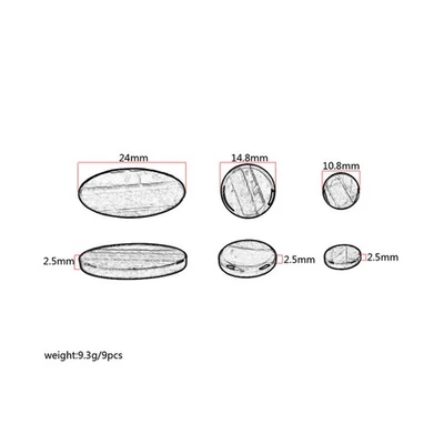  9pcs / set sassofono soprano tenore contralto Sax conchiglia pulsanti chiave - Immagine 1 di 4