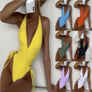 Swimming Swimwear Padded Women Ladies Tummy Swimsuit Monokini Control Costume - Picture 1 of 21