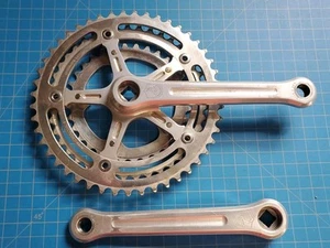 Vintage Campagnolo Triple Record Kurbelgarnitur 170mm 144 BCD 47-41-33t - Bild 1 von 6