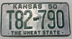 Matrícula Kansas 1950 estado original - Imagen 1 de 2