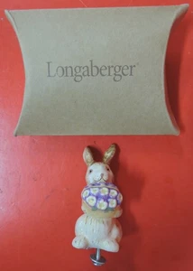 NIB LONGABERGER EASTER BUNNY/RABBIT KNOB FOR BASKET LID-#23283 - Picture 1 of 8