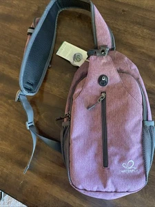 WATERFLY Crossbody Sling Backpack Sling Bag Travel Hiking Chest Bag Daypack - Picture 1 of 9