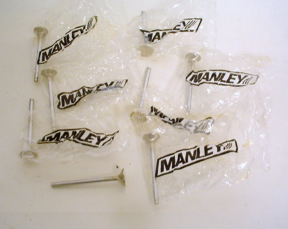KAWASAKI EARLY 600 MANLEY OVERSIZE SIZE STAINLESS EXHAUST VALVES 20MM SET 8 - Image 1 of 1