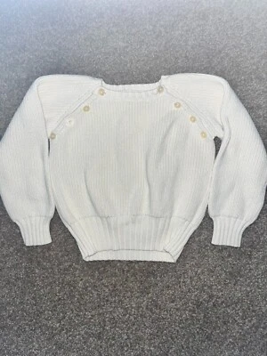 Suéter Olive Juice Bebé Niño Niña Unisex Beige Tejido Botón 18M - 000861 Foto 1 de 4