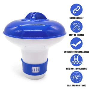 Floating Chemical Dispenser Floater For Swimming Pool Spa Chlorine Tablet Tabs - Picture 1 of 13