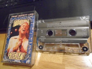 RARE OOP PROMO Jimmy Buffett CASSETTE TAPE Feeding Frenzy LIVE margaritaville 90 - Picture 1 of 2