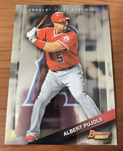 Tarjeta de béisbol Bowman's Best #82 2015 de Albert Pujols de los Angeles Angels - Imagen 1 de 2