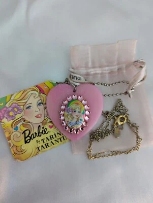 Barbie by Tarina Tarantino pink heart necklace 2006 vintage SUPER RARE - Image 1 of 4