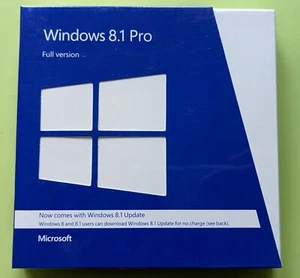 Microsoft Windows 8.1 Pro Full Version (PC) Boxed 32 & 64 bit Included Sealed - Picture 1 of 5