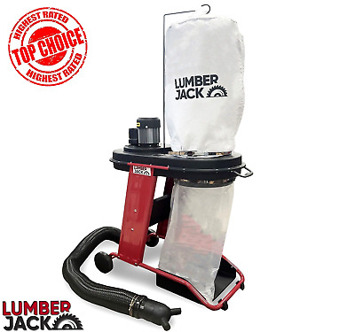 Lumberjack 75L Dust Extractor Chip Collector With Adaptor Set And 2.3M Hose 230v • 170.99£