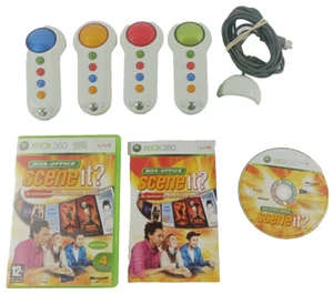 Game Xbox 360 French Version Scene It Cinema IN Madness With 4 Buzzers And Way - Picture 1 of 2
