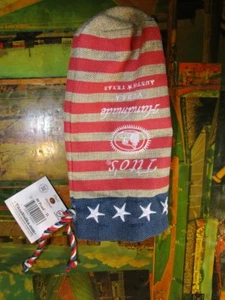 Bolsa de arpillera patriótica de vodka hecha a mano Tito's cubierta de botella hasta 750 ml nueva con etiquetas - Imagen 1 de 3