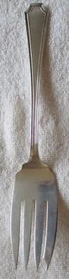 Garfo de servir Fairfax Durgin prata esterlina grande carne fria salada de carne bovina - Imagem 1 de 2
