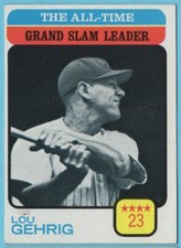 1973 Topps Lou Gehrig #472 New York Yankees
