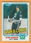Blaine Stoughton Hartford Whalers 1981-82 Topps #E86 12R