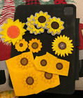 patches lot, Iron on Sunflower patches, feltie patch sunflower
