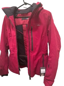 Chaqueta de esquí KJUS Evolved para mujer nueva con etiquetas Fiery Claret Red Xs Eu34 Us4 - Imagen 1 de 4