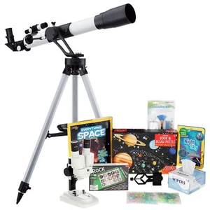 Kids Telescope Space Watcher Series with 35X-350X 700x60mm Telescope Kit 7 - Picture 1 of 13