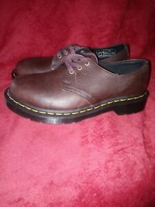 马丁靴1461 褐色男士休闲鞋| eBay