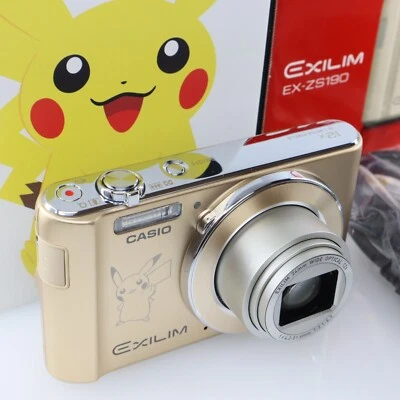 Pokemon Center Pikachu Casio Exilim EX-ZS190 Gold digital camera 16.1 MP Japan - Image 1 of 4
