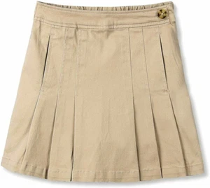 Bienzoe Girl's Cotton Stretchy Twill School Uniforms Pleated Skirt Size 12 NWT - Picture 1 of 3