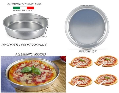 MADE IN ITALY TEGLIA ALLUMINIO RIGIDO RUOTO X PIZZA PROFESSIONALE VARIE MISURE PIZZERIA 2025