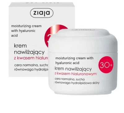 Ziaja 30+, moisturizing cream with hyaluronic acid, normal, dry skin,SPF6,50ml - Image 1 of 4