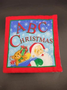 Vintage Cloth Christmas Baby Book ABCs Cranston Fabrics 80s 90s Handmade  - Picture 1 of 8