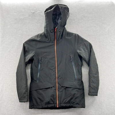 Flylow mens black Taped Seams Waterproof Insulated hooded rain Jacket Size M - Image 1 of 4