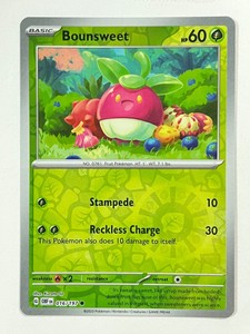 Bounsweet 016/197 Reverse Holo Common Obsidian Flames Pokemon Near Mint NM