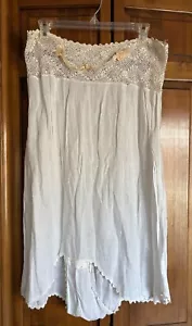Vintage Antique Victorian PANTALOONS Lingerie Tatted Lace Bloomers Slip Silk - Picture 1 of 6