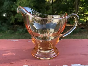 New Martinsville Glass Moondrop Amber Creamer - Picture 1 of 4