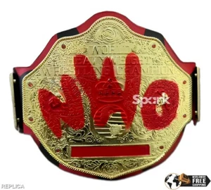 BIG GOLD World Heavyweight Championship Title Belt Replica Rope Border 5mm Zinc - Picture 1 of 8